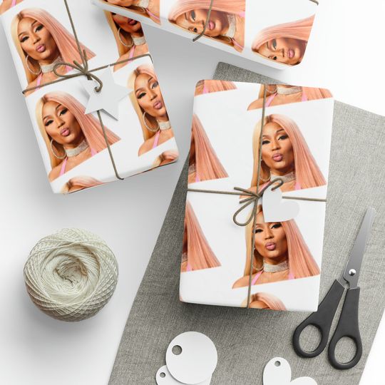 Nicki Minaj Wrapping Paper, Nicki Minaj Gift Wrap, Nicki Minaj Birthday Gift Paper, Nicki Minaj Christmas Gift Paper, Xmas Wrapping Paper