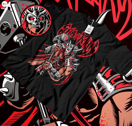 Unisex Shao Kahn Conqueror T-shirt - Mortal Kombat Champion Tee, Arcade Fighter Apparel, Video Game Villain Top, Netherrealm Warrior Wear