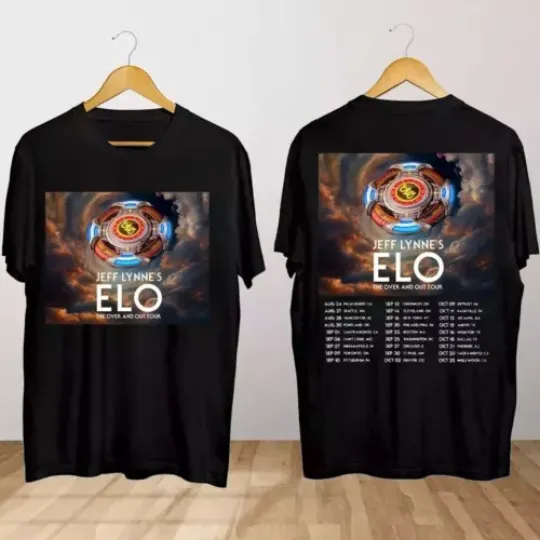 Jeff Lynne's ELO The Over and Out Tour 2024 Shirt - ELO Tour 2024 Shirt S-5XL