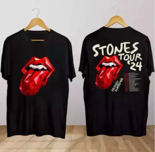 The Rolling Stones Hackney Diamonds Tour 2024 T Shirt hot