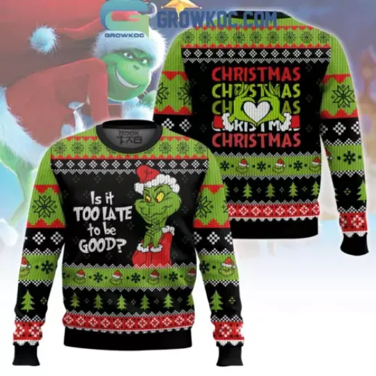 funny character Stealing The Christmas Ugly Sweater