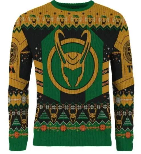 Loki MERCHOID Christmas Variant Ugly Sweater