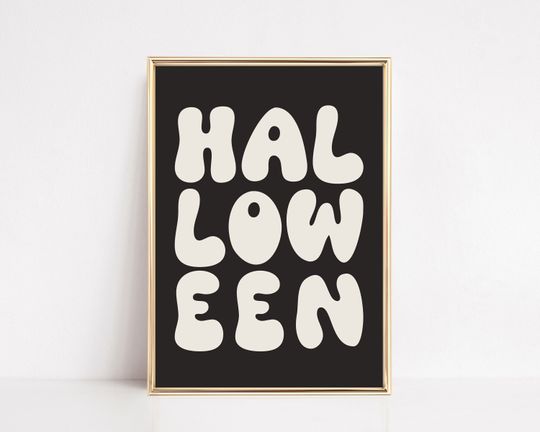 halloween decor | trendy halloween wall art | halloween print | retro halloween