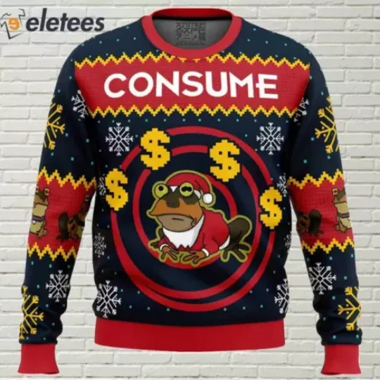 Hypnotoad Futurama Ugly Christmas Sweater QVOHZUQQ