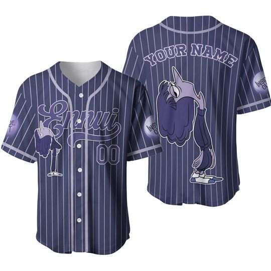 Custom Disney Inside Out Ennui Simple Navy Baseball Jersey, Disney Baseball Jersey Gifts