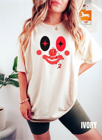 Scary Clown Shirt, Unisex Clown Shirt, Clowncore, Evil Clown Shirt, The Joker Shirt, Gaga, Harley Quinn Shirt, Clown Costume