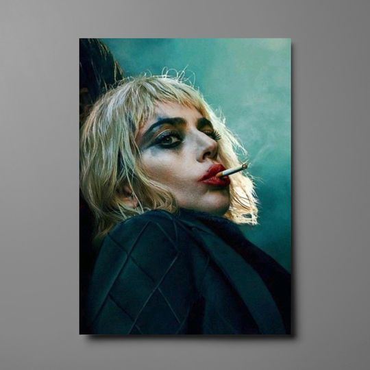 Harley Quinn Ld ga Poster - Joker Folie  Deux Movie Art, Dark Iconic Character Print, DC Comics Villain, Cinematic Wall Art