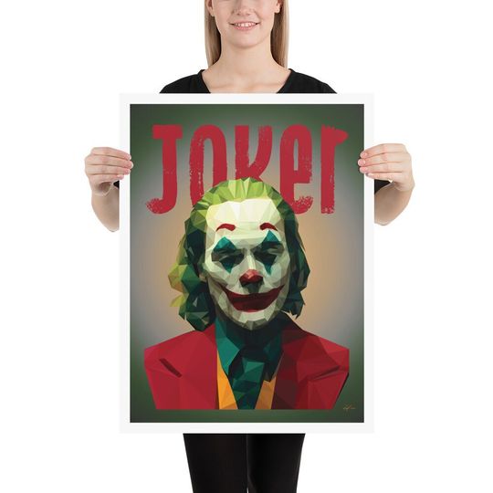 Joker Fan Art Poster | Minimalist Wall Decor | Movie | Comic Book Collector | 2019 Villain