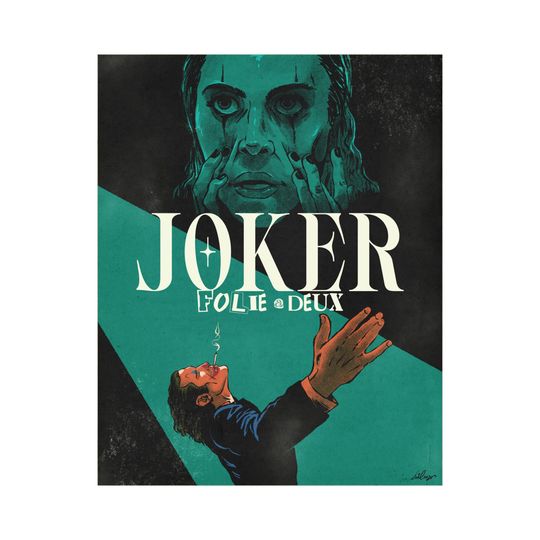 Joker: Folie  Deux Movie Poster | Joaquin Phoenix Poster | Ld gaga Poster | Wall Art | Wall Decor