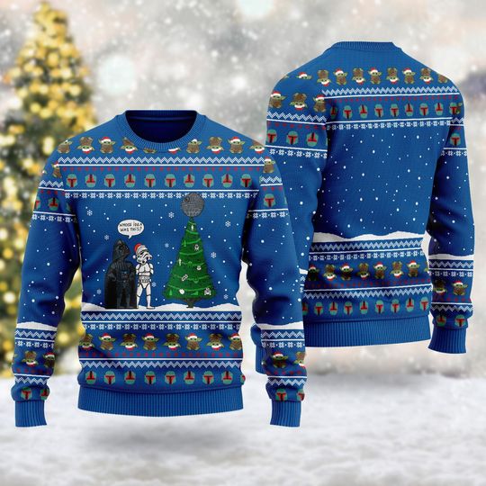 Funny Galaxy Character Ugly Christmas Sweater, Star Movie Sweatshirt, Superhero Xmas Party Shirt, Christmas Gifts For Women Men Kid