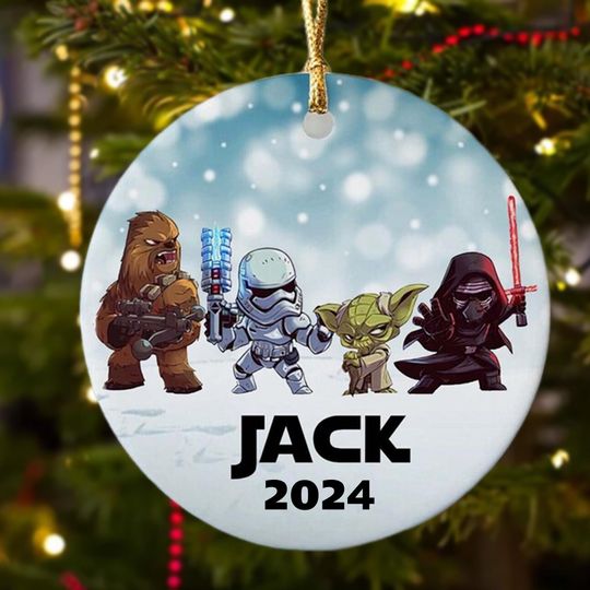 Personalized Star Hero Movie Christmas Ornament, Galaxy Xmas Movie Character Reflection Customized 2024 Christmas Tree Decor, Gift For Kid