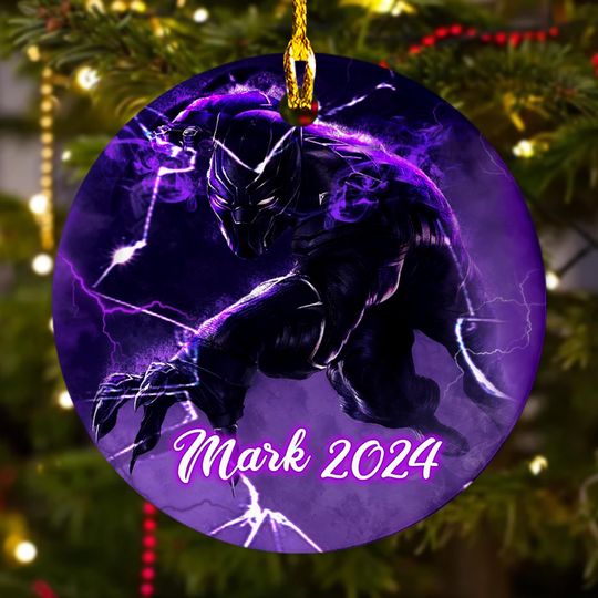 Personalized Ornament Hero, US Superhero Character Xmas Ornament Fan Gift, Customized 2024 Christmas Tree Decor Gift For Kid