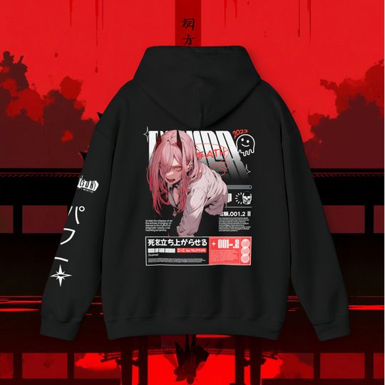 Devil Anime Girl Hoodie | Harajuku Y2K Clothing | Pastel Goth Aesthetic | Japanese Streetwear Unisex Hoodie