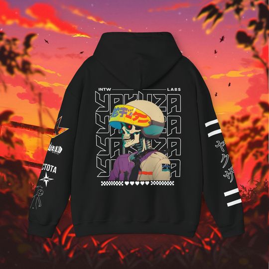 Tokyo "Yakuza" Hoodie | Harajuku Y2K Clothing | Retro Manga Aesthetic | Vintage Japanese Streetwear Unisex Hoodie