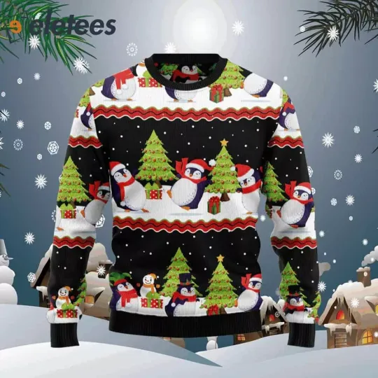 Lovely Penguin Ugly Christmas Sweater OFSV4CYW