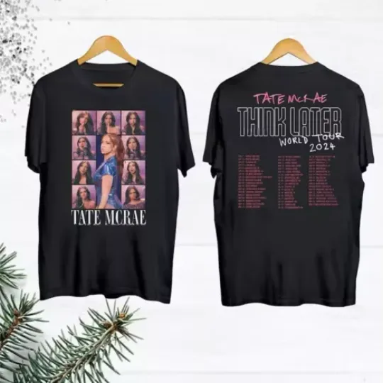 Vintage Tate McRae 2024 Concert T-Shirt, The Think Later World Tour 2024 Shirt