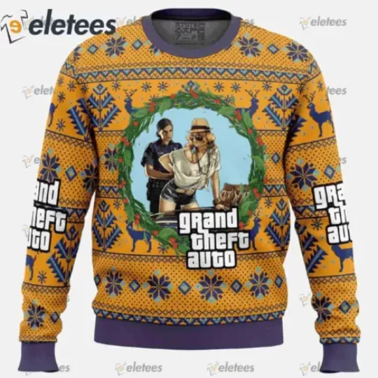 Grand Theft Auto Ugly Christmas Sweater A5SLSRCS