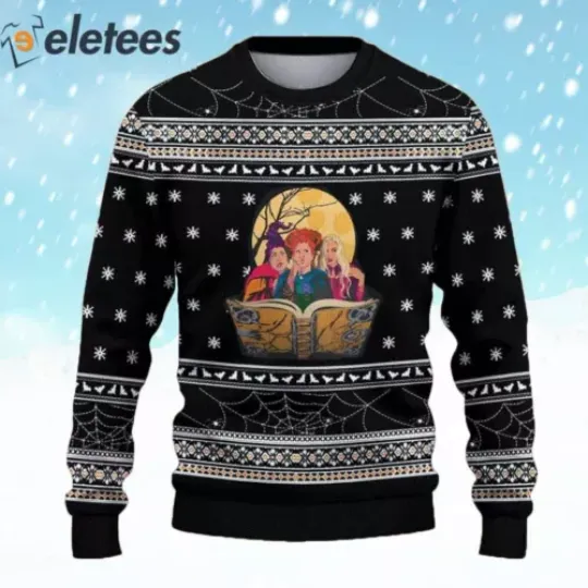Hocus Pocus Christmas Ugly Sweater WZZSO1HA