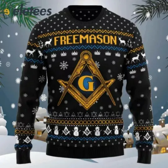 Freemason Ugly Christmas Sweater L50VVR05