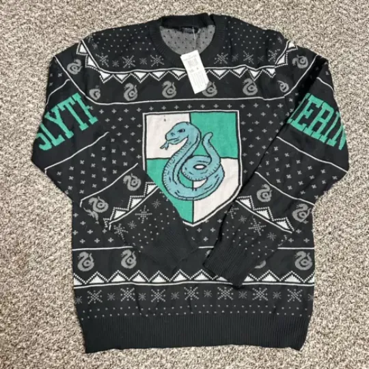 Harry Potter Men's House Crests Ugly Christmas Sweater