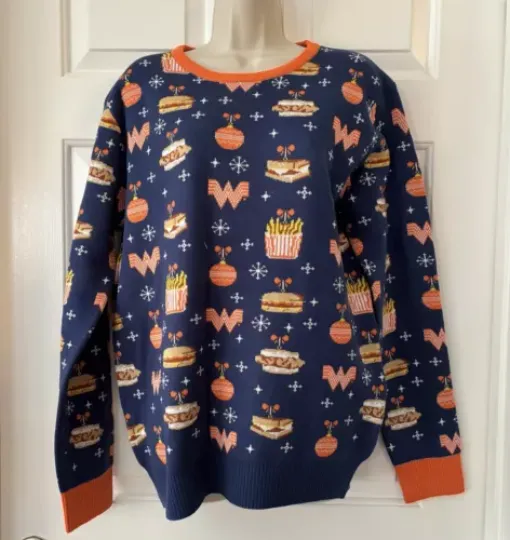 Whataburger North Pole Ugly Christmas Sweater What A Burger M Mens Holiday