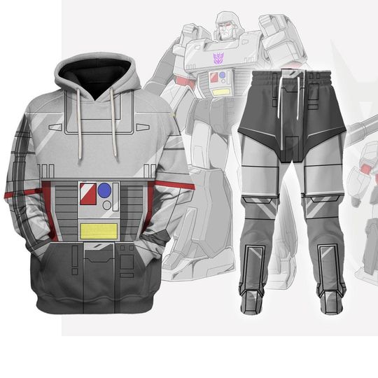 Halloween Megatron Costume Cosplay Hoodie And Joggers, Transformers Tracksuit 3d, Optimus Prime Cosplay Costume Shirt, Hasbro Fans Gift
