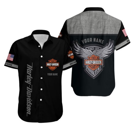 Discover Personalized Harley Racing Casual Davidson Shirt, Harley Button Down Davidson