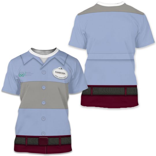 Pandora Cast Member Shirts, Animal Kingdom Costume,  Disney World 3D tshirt