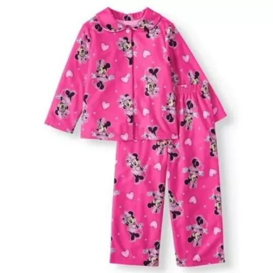 Disney Girls' Minnie Mouse 2pc Pajama Set Size 8