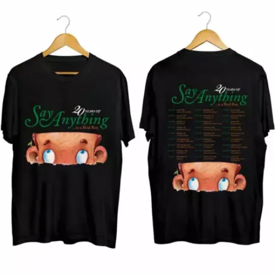 Say Anything 2024 Tour Shirt, 2024 Is a Real Boy 20th Anniversary Tour Shirt