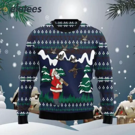 Hunting Duck Ugly Christmas Sweater CZYEEPWI
