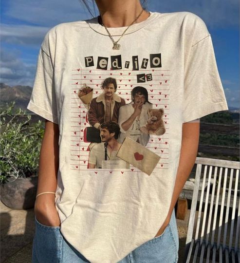 Vintage PEDRO PASCAL Shirt, Pedro Pascal Tribute Celebrity Shirt, Pedro Pascal Actor Tee, Narco Pedro Pascal Fans Gift Lover