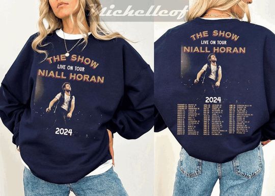 Niall Horan Graphic Tee, "The Show" Tour Double-Sided Shirt, 2024 Tour Shirt for Men and Women, Comfort Color