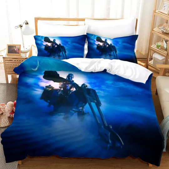 Discover The Mandalorian 3pcs Bedding Set Duvet Cover Comforter Cover Pillowcases Gift