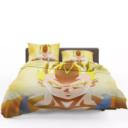 Dragon Ball Super Son Goku Anime Boy Quilt Duvet Cover Set Double Bedclothes