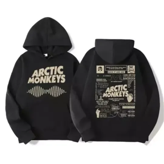 Retro Rock Arctic Monkeys Music Album Graphic Hoodie