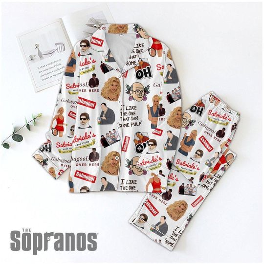 Tony Soprano Pajamas, The Sopranos Women Pajamas, Mob Gangster Series Holiday, Tony Soprano Shirt, Duck Movie Fan Gift