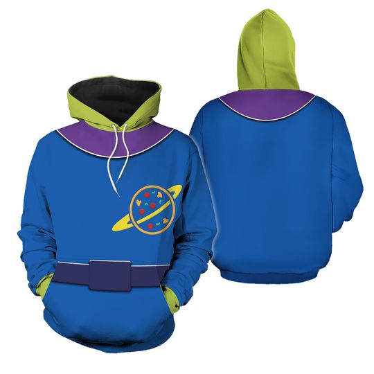 Halloween Toy Story Aliens Costume Cosplay 3D Hoodie Jogger Set, Disney Costume Adult