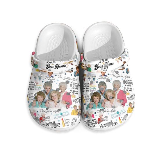 Discover Stay Golden Clogs, Stay Stay Golden Shoes, Stay Golden TV Series Casual Shoes, Thank You For Being A Friend, Gift For Her