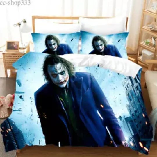 Discover Joker Quilt Cover Bedding Set 3PCS Duvet Cover Two Pillowcases Comforter Cover
