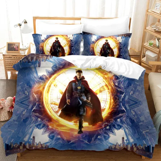 Doctor Strange 3pcs Bedding Set Duvet Cover Comforter Cover Pillowcases Gift
