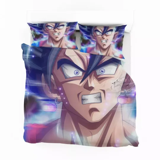 Warrior Dragon Ball Vegito Anime Boy Quilt Duvet Cover Set Kids Soft Bedding