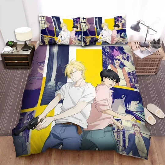 Banana Fish Anime Poster 4 Quilt Duvet Cover Set Home Textiles Pillowcase