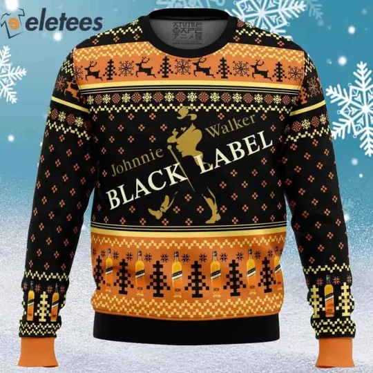 Johnnie Walker Black Label Ugly Christmas Sweater 6MIUTY04