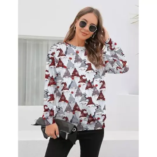 Merry Christmas Women'S Ugly Sweater Funny Snowman Holiday Crewneck S-5Xl