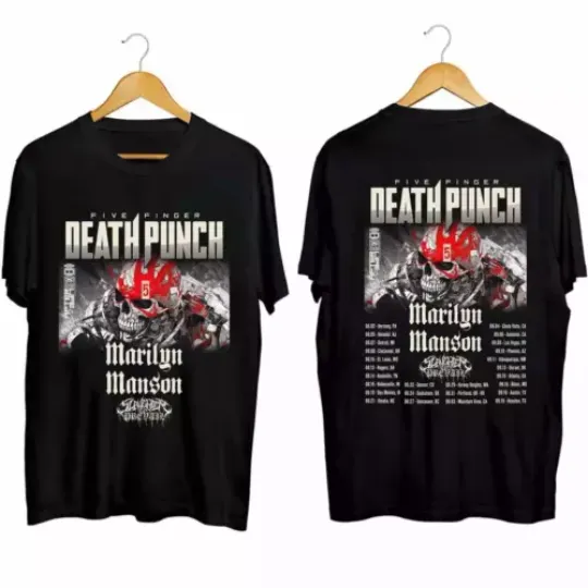 Five Finger Death Punch 2024 Tour Shirt, Five Finger Death Punch Band Fan Shirt