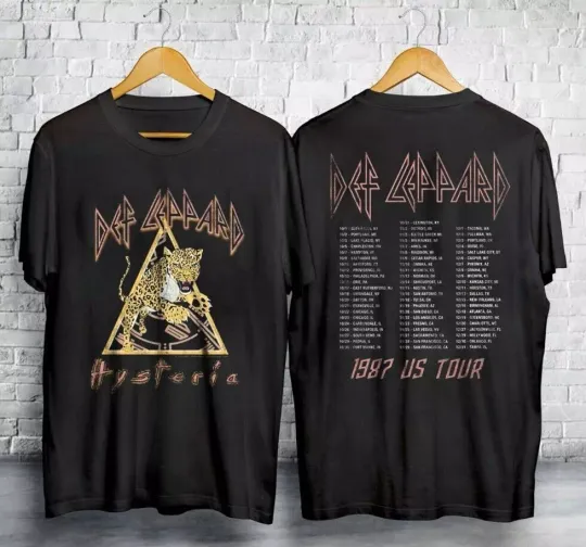 VTG Def Leppard Hysteria 1987 Concert US Tour T-shirt