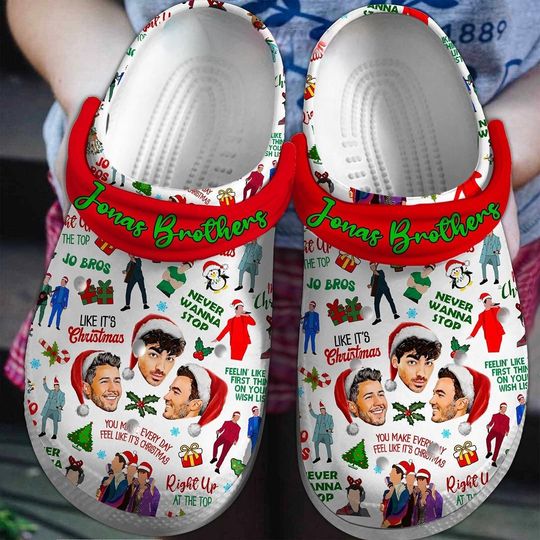 Jonas Brothers Shoes, Jonas Tour 2024 Shoes, Five Album One Night Sandals, Jonas Music Band Sandals, Jonas 2024 Merch, Christmas Gift