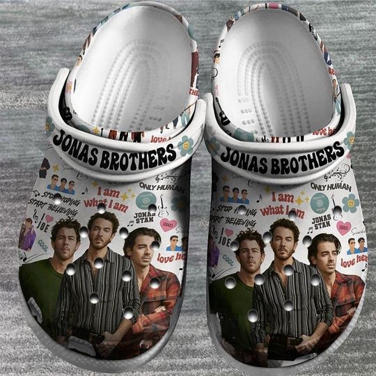Jonas Brothers Shoes, Five Album One Night The  Tour Sandals, Kevin Joe Nick Jonas Shoes, Jonas Music Band Sandals, Jonas Fan Gift