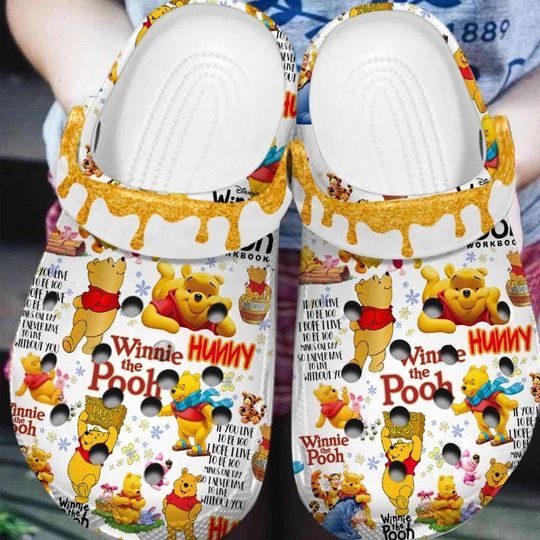 Halloween Winnie The Pooh Sandal, Disney Pooh Sandals, Cute Slippers, Disney Summer Shoes, Cartoon Casual Shoes, Shoes For Kid Adult